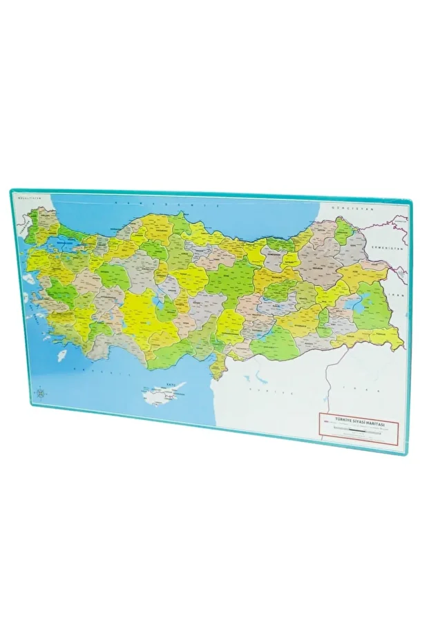 CLZ193 Nessiworld Siyasi Harita Frame Puzzle - 1