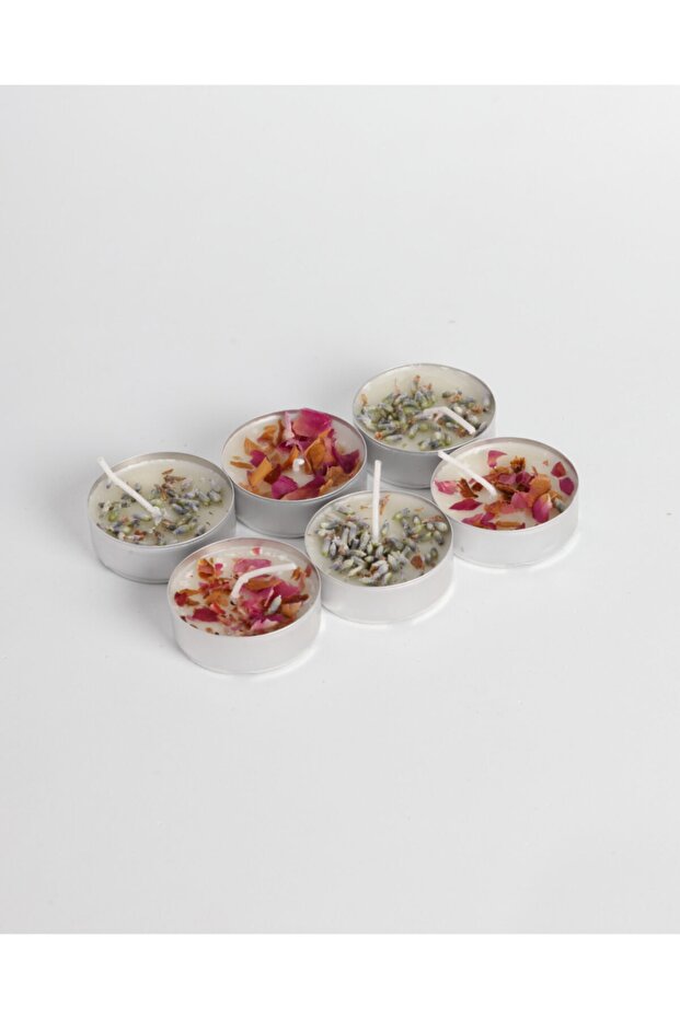 6’lı Doğal Soya Mumu Tealight Seti
