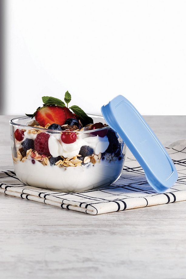 Mavi Kapaklı 4'lü Snowbox Saklama Kabı Takımı - 275cc - 2