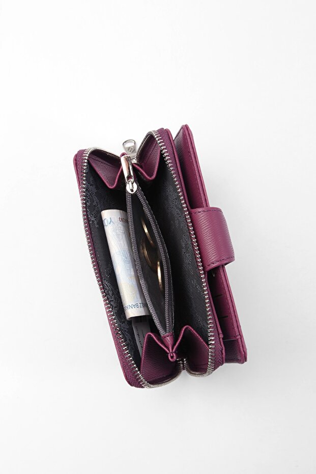 Mürdüm Kadın Cüzdan - 5