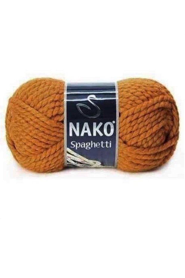 ( 5 Pieces ) Spaghetti 5401 Mustard Hand Knitting Threads Vest Cardigan Thread Scarf Sweater Beanie Thread
