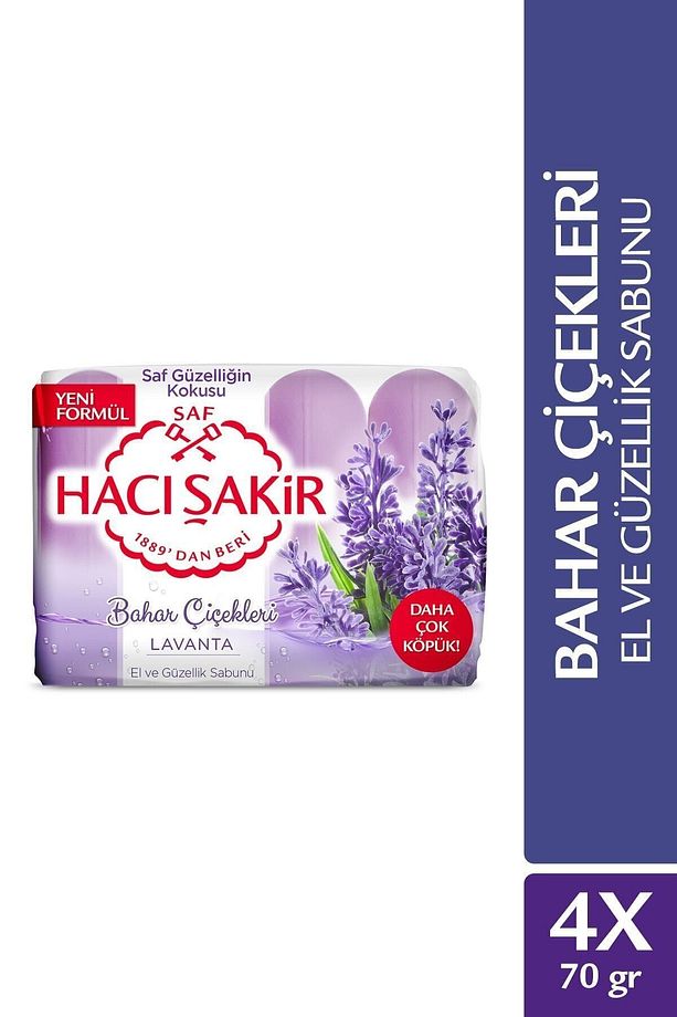 HACIŞAKİR GÜZELLİK 4*70 GR LAVANTA - 1