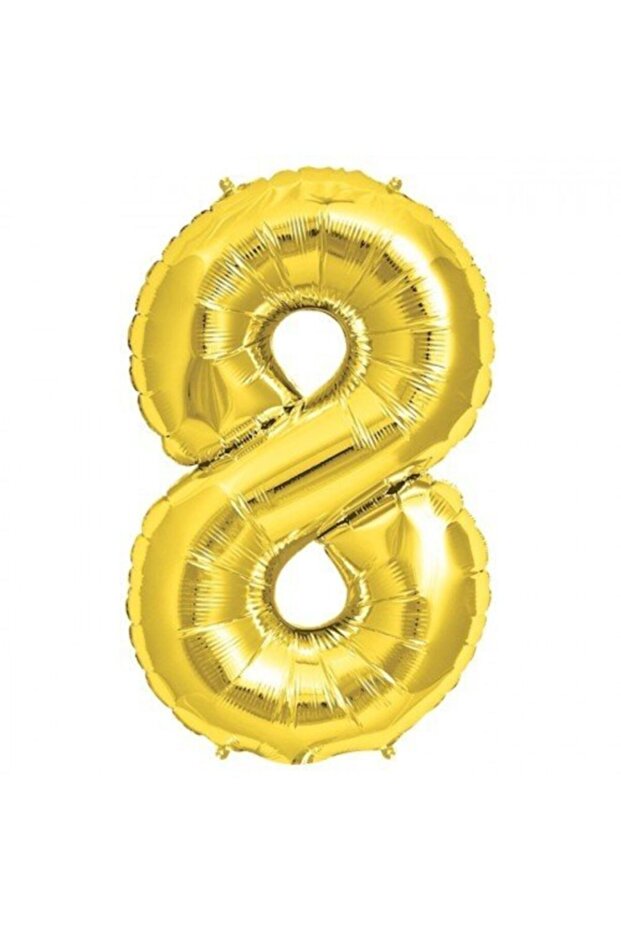 Gold Foil Balloon Number 8 70 Cm