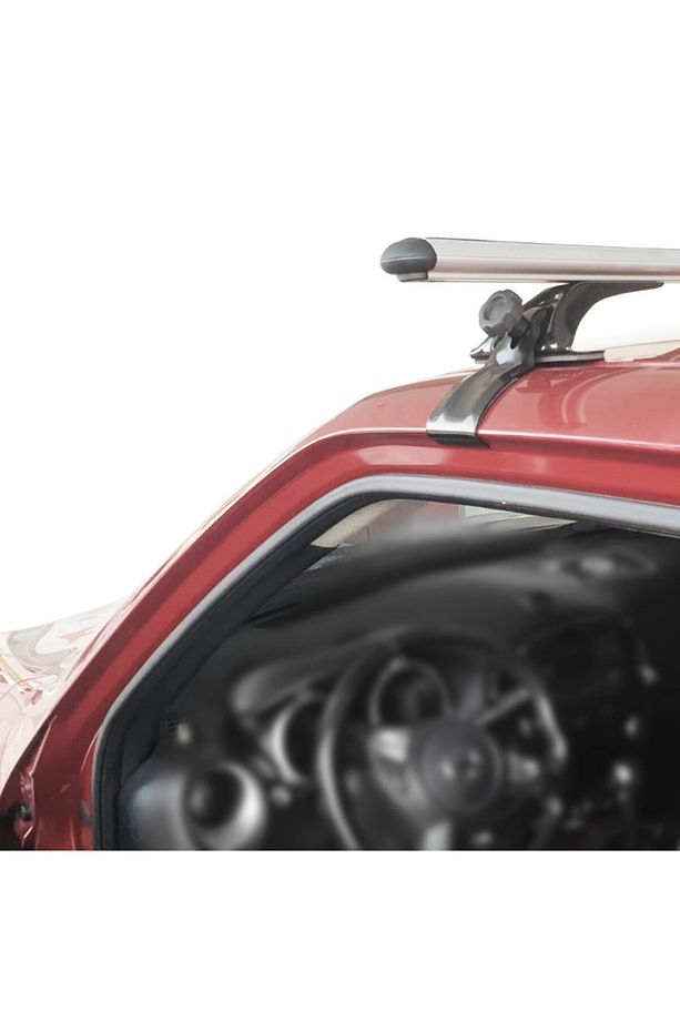 Fiat Grande Punto 2005-2009 Için Oluksuz Tip Ara Atkı Tavan Barı - Gri - 4