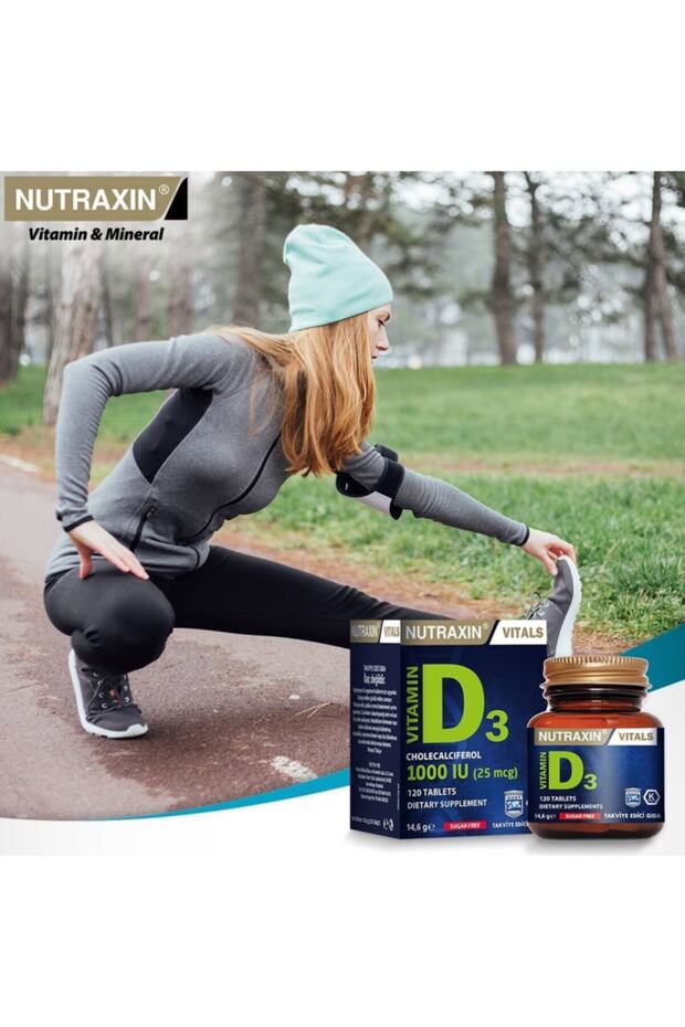 D3 Vitamin 120 Tablet Vitamin C 28 Çiğneme Tableti Hap Kutusu - 7