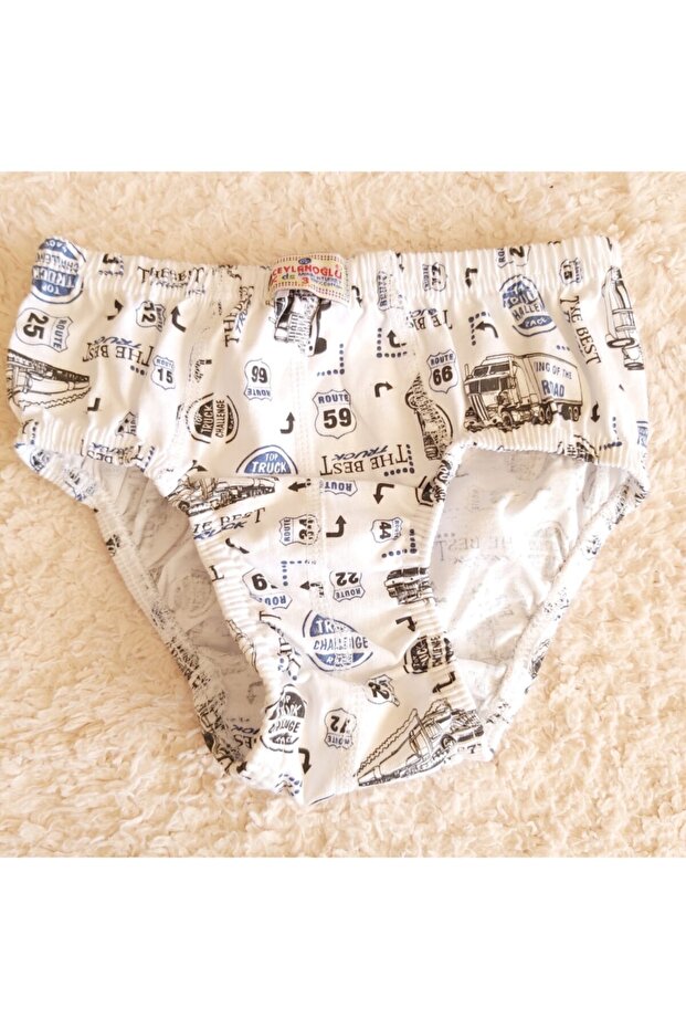 سراويل داخلية منقوشة للأولاد 6 قطع - 4