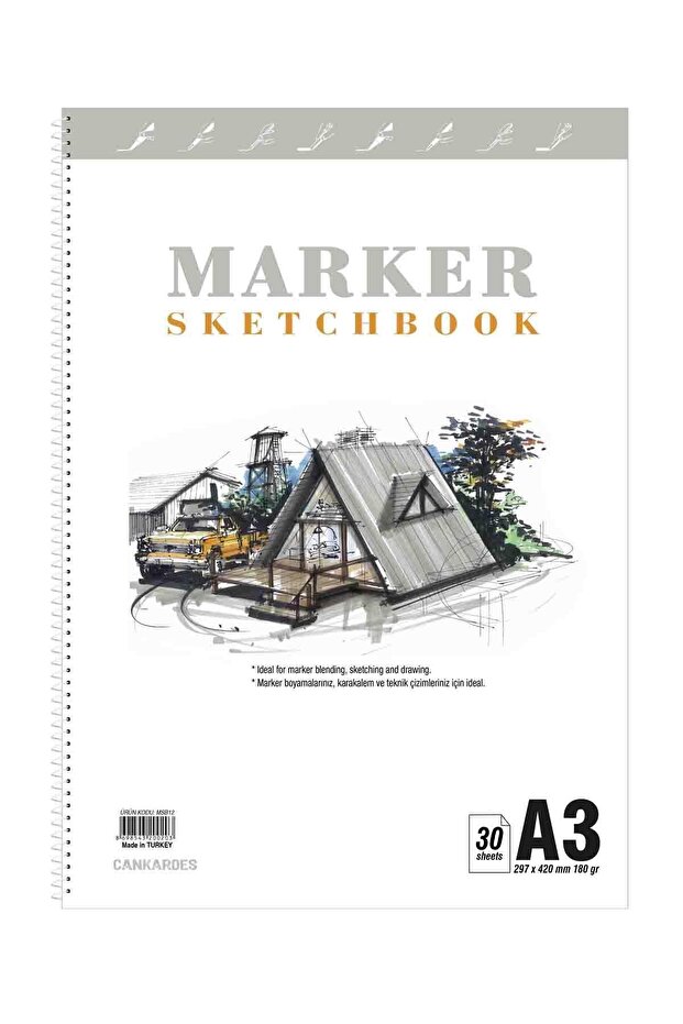 كتاب العدادات سكيتشبوك A3 30 ورقة