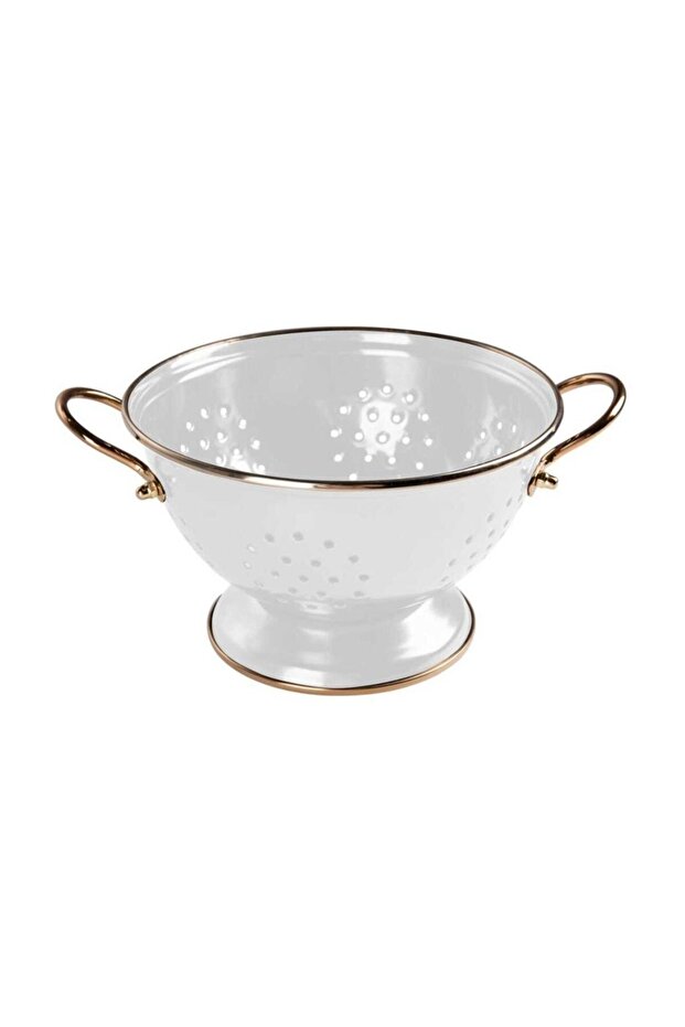 Troy Enameled 22 cm Strainer White