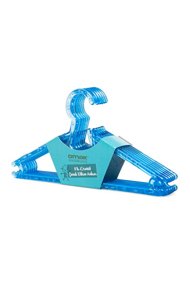 6-Piece Crystal Children's Clothes Hangers - Asorti