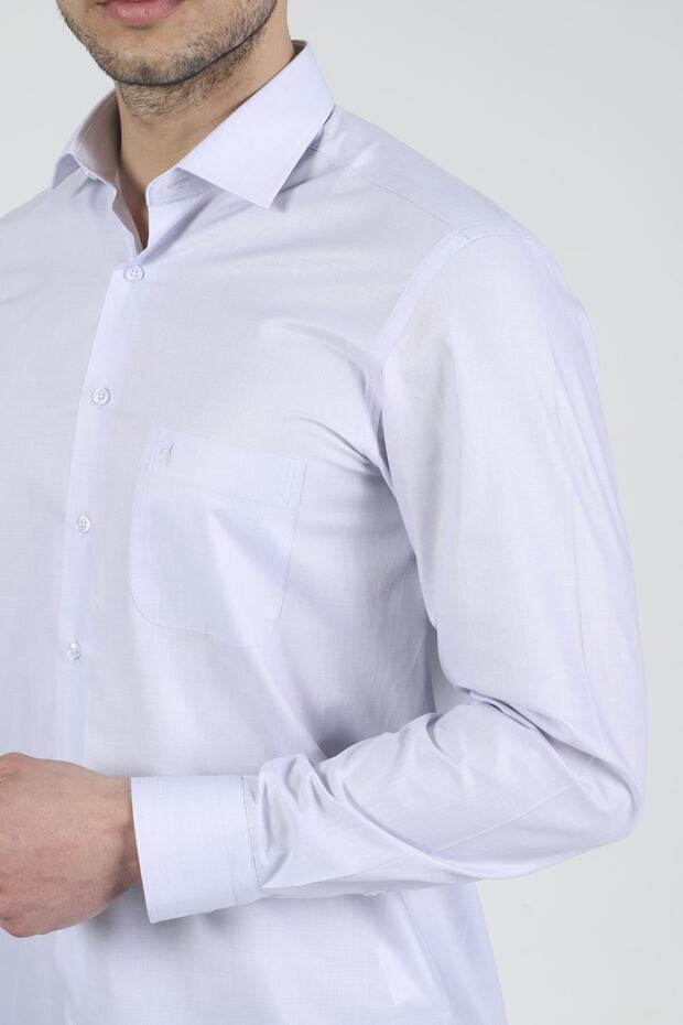 Klasik Kesim Uzun Kollu Erkek Gömlek 520-db02 - 4