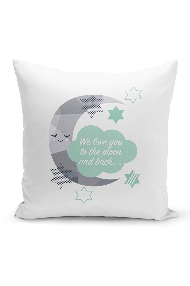 Children's Baby Room Digital Printed Throw Pillow Cover