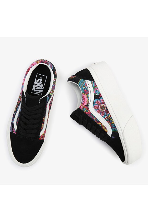 Ua Old Skool Stackform Unisex Siyah Sneaker - 6