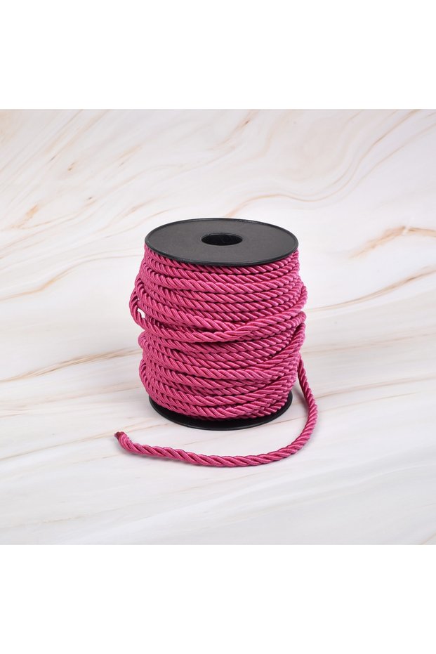 Twisted Cord 50 Meters Rope Rope 6mm Color Fuchsia Color