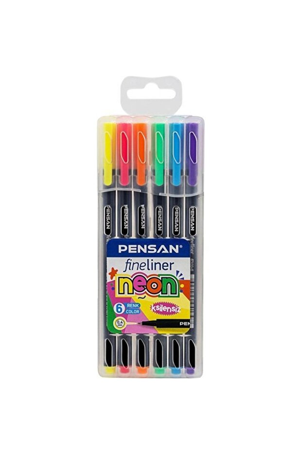 6300 Fineliner 6 علبة نيون PVC