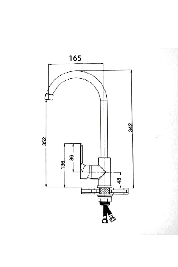 Fleko Mob-c402 Krom Sıyah Musluk - 5
