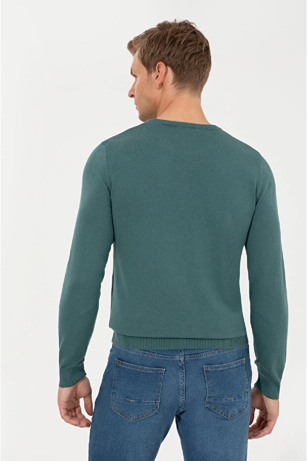 Slim Fit Basic Triko Kazak - 3