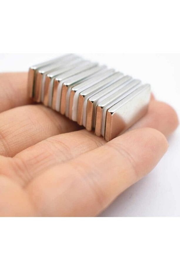 Dikdörtgen Neodyum Mıknatıs 20x10x1,5 Mm (10 Adet Set) - 1