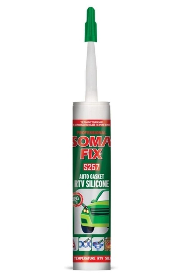 Soma Fix 350 Dereceye Dayanıklı Yüksek Isı Silikonu Kırmızı 280 ml 1 Adet - 2