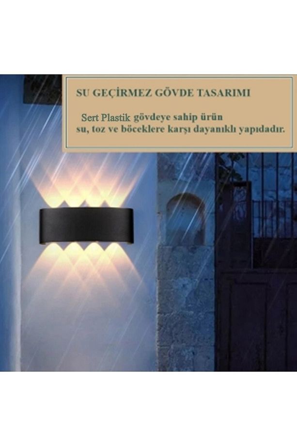 Dekoratif Çift Yönlü Duvar Aydınlatma Led Aplik Duvar Lambası Horoz Proton-8 Desenli Duvar Aplik - 7