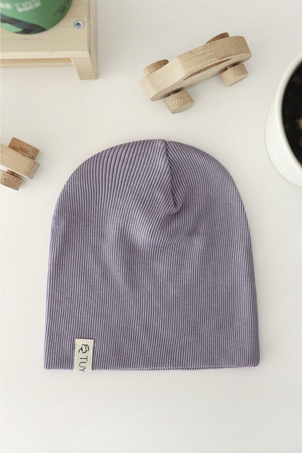 Lilac Rib Beanie