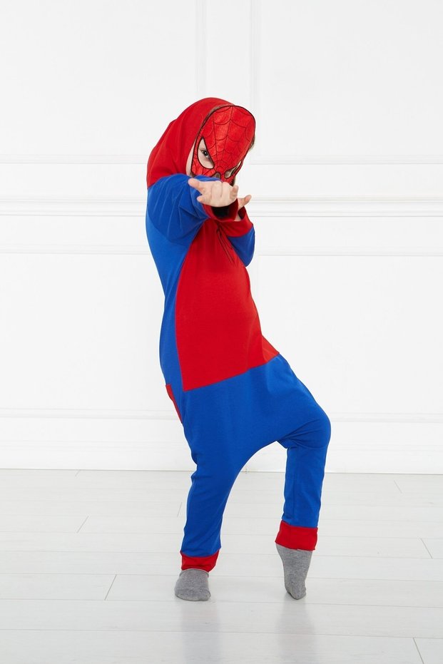 Children's Spider Jumpsuit Spider Man - Kidsabu Masked Baby Costume