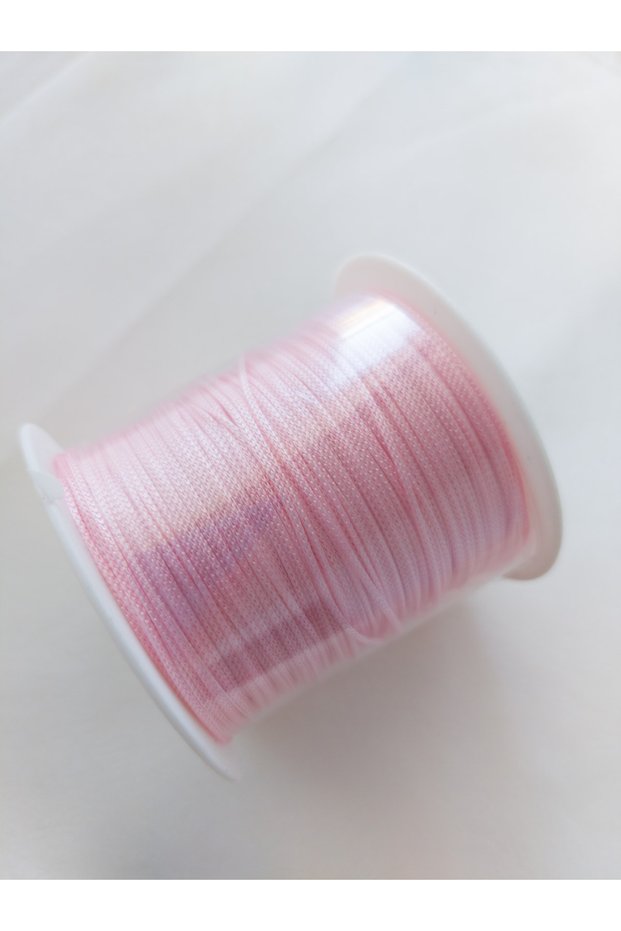 Light Pink Color 100 Meters Parachute Macrame Bracelet Knitting Rope (1.0 MM)
