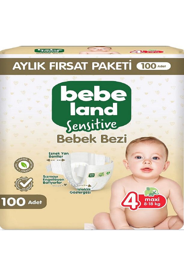 Sensitive Bebek Bezi 4 Maxi 8-18 Kg 100 Adet - 1