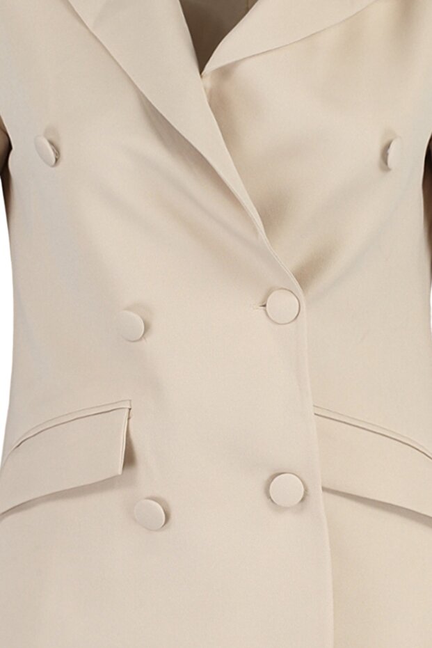 Marynarka z regularną podszewką w kolorze kamienia TWOSS21CE0137 - 7