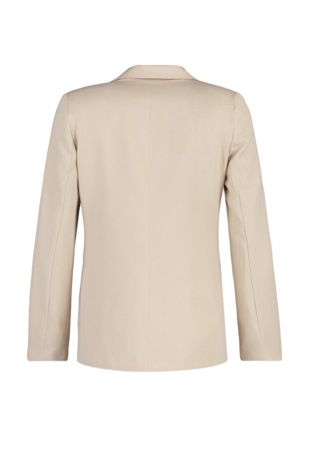 Marynarka z regularną podszewką w kolorze kamienia TWOSS21CE0137 - 8