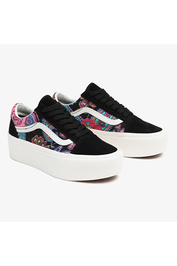 Ua Old Skool Stackform Unisex Siyah Sneaker - 8