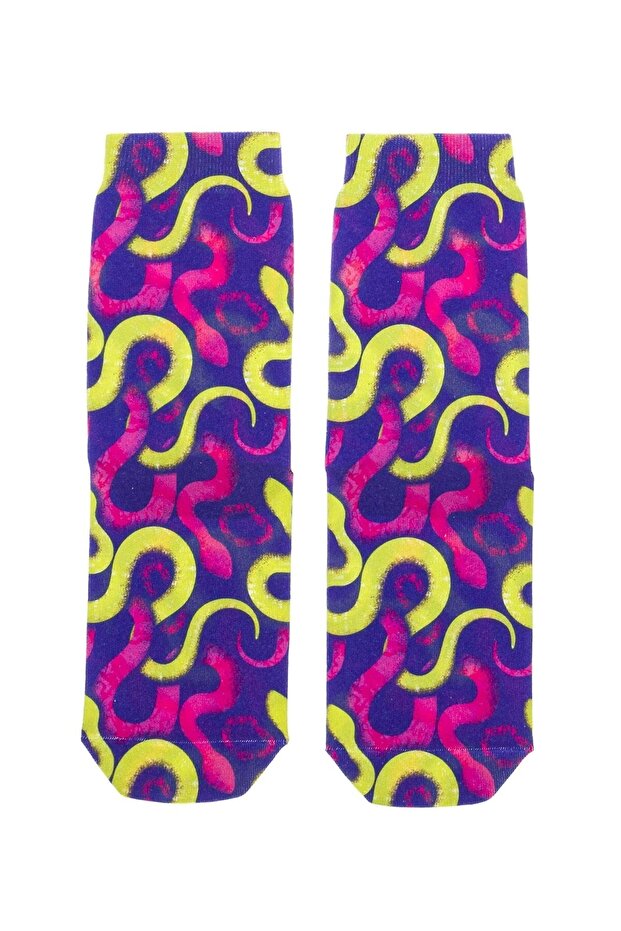 Batik Patterned Socket Socks - 1