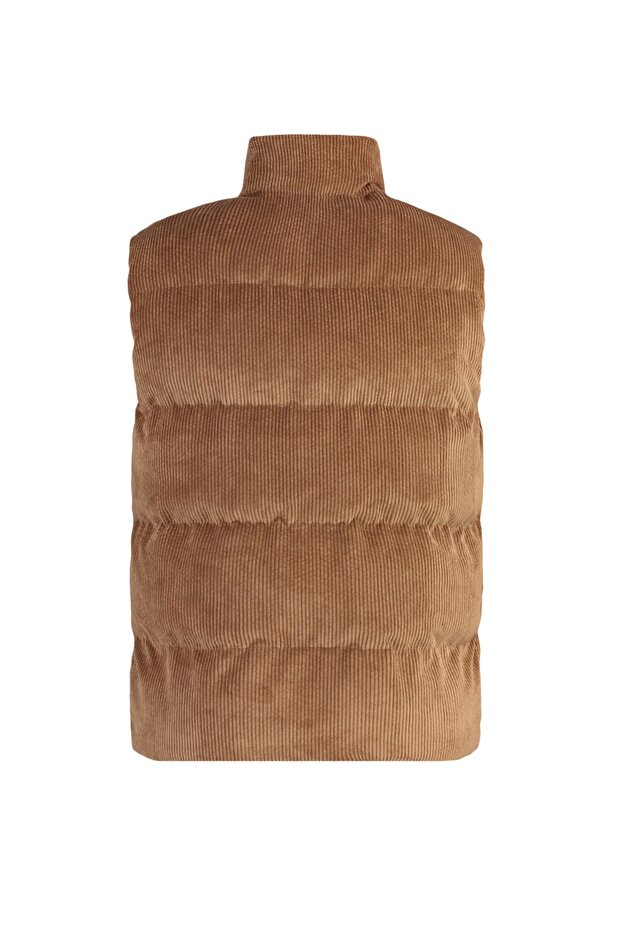 Camel Erkek Regular Fit Kışlık Kadife Yelek TMNAW23YE00013 - 8