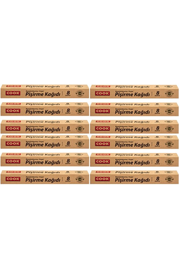 Natural Baking Paper 37x8m Set of 12