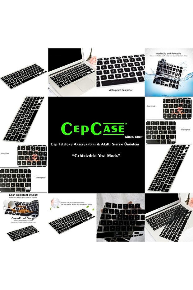 Macbook Pro 13.3' 2021 M1 A2338 Keyboard Protector Turkish Q Keyboard Silicone Pad Macpad - 2