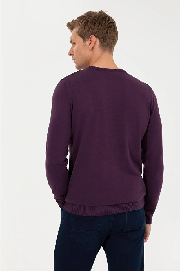 Slim Fit Basic Triko Kazak - 3