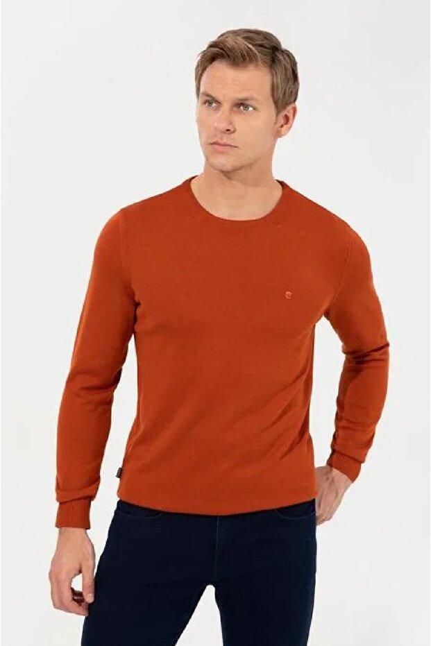 Slim Fit Basic Triko Kazak - 1