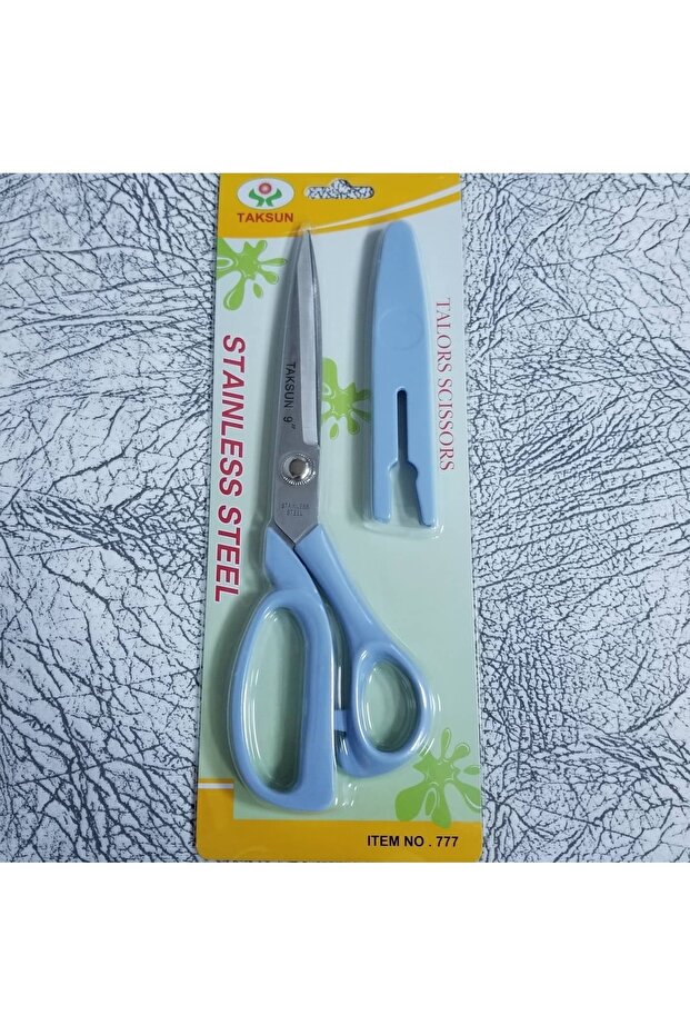 Profesyonel Terzi Makası 23cm Muhtelif Pastel Renkler Koruma Kılıflı - 4