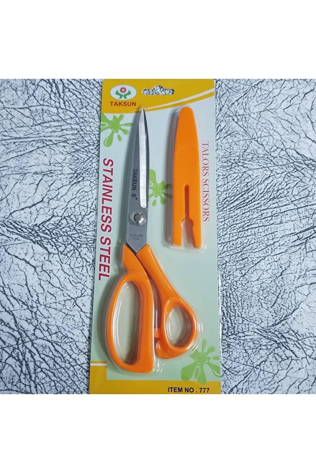 Profesyonel Terzi Makası 23cm Muhtelif Pastel Renkler Koruma Kılıflı - 5