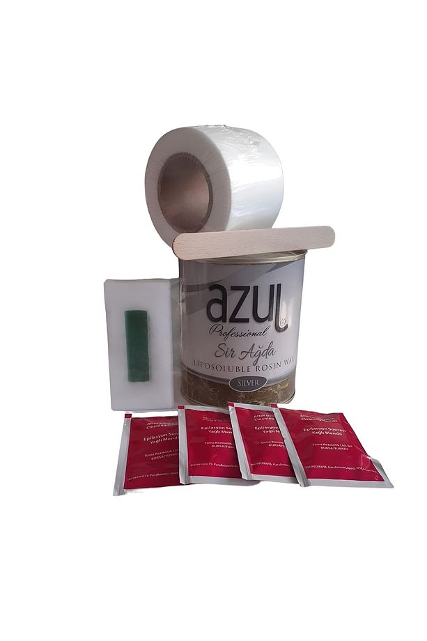 Gümüş, Silver Konserve Ağda 800 ml 1ad.ağda Bezi 1ad.spatula 5ad.mendil Yüz Ağda Bandı - 1