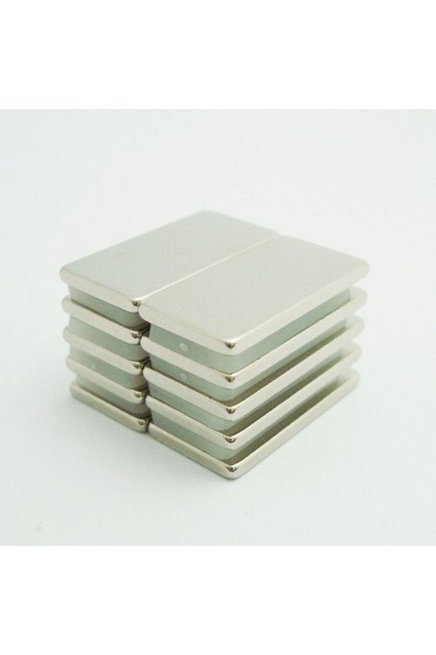 Dikdörtgen Neodyum Mıknatıs 20x10x1,5 Mm (10 Adet Set) - 2