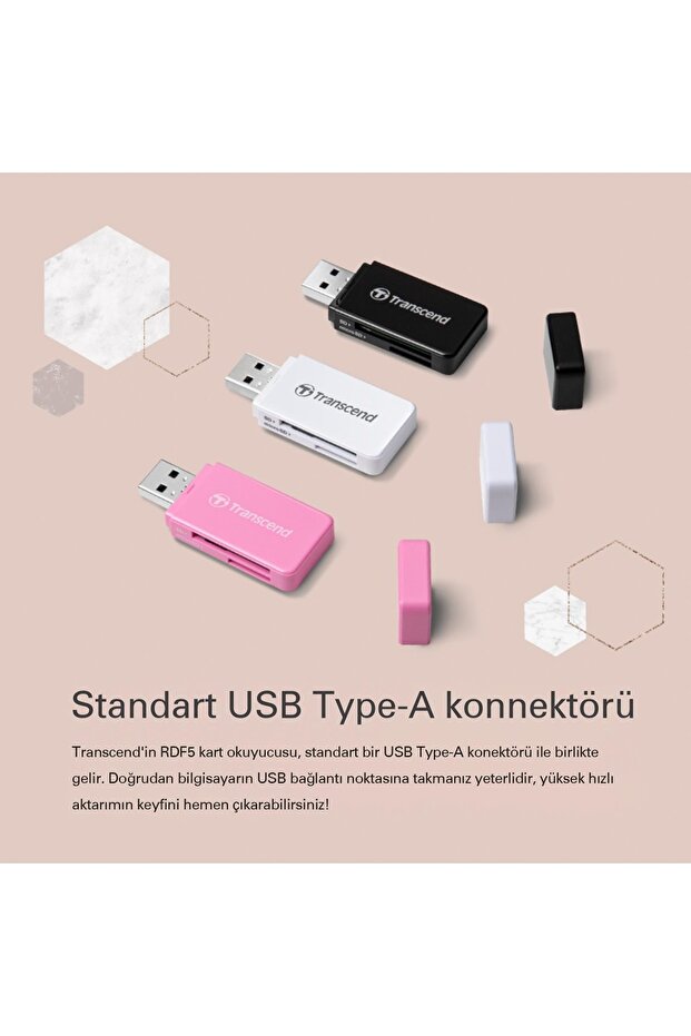 Ts-rdf5k Sd/microsd Usb 3.1 Kart Okuyucu Siyah - 4