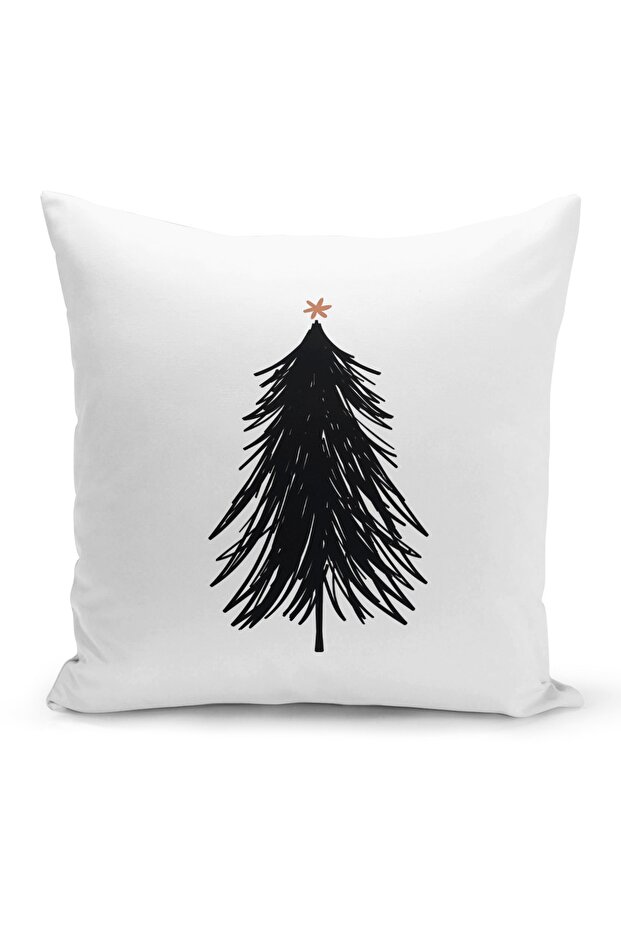 New Year Christmas Pattern Double Sided Digital Printed Throw Pillow Cover