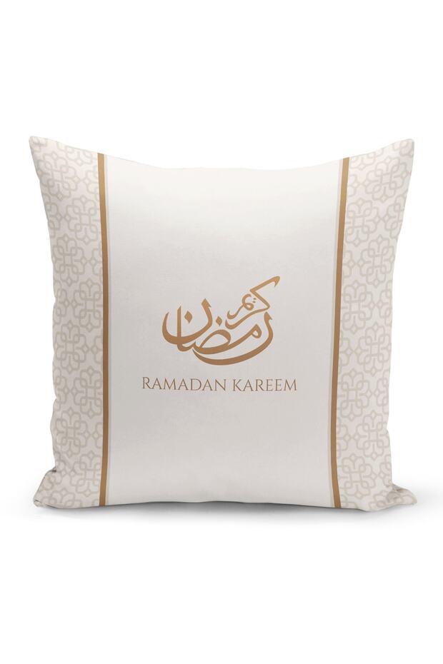 غطاء وسادة مطبوع رقميًا مزدوج الجوانب منقوش بشكل خاص لشهر رمضان
