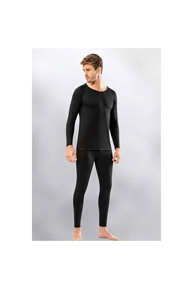 Men's Winter Thermal Underwear Top and Bottom Set