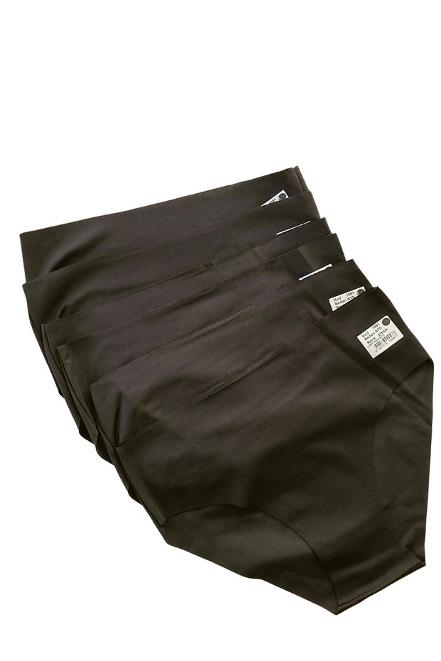 6-Piece Bato Black Color Standard Size Panties