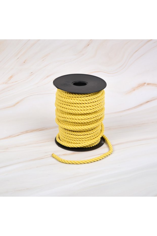 Twisted Cord 50 Meters Rope Rope 6mm Color Yellow Color