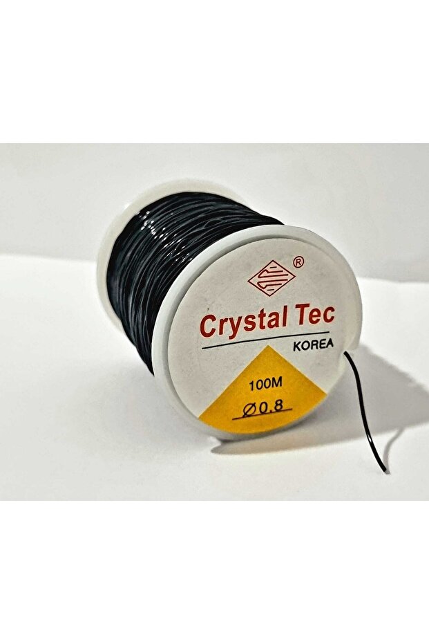 Rubber Line Black 100m 0.8mm Flexible Line Jewelry Lanyard Rosary Lanyard Silicone Rubber Line Bead Lanyard
