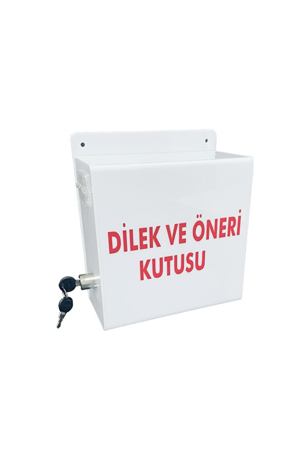 Plexiglass Wish & Suggestion Box (white) - 1