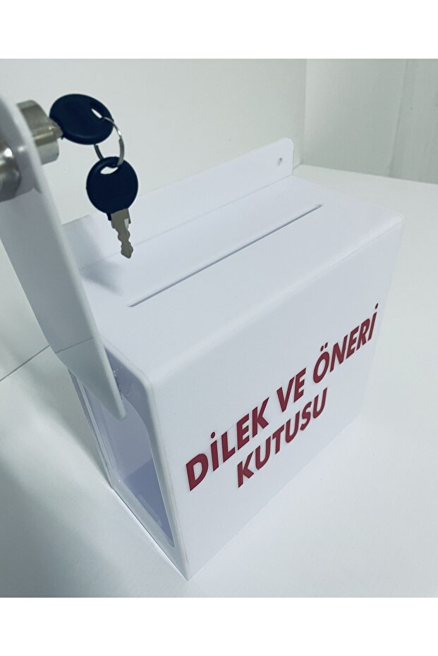 Plexiglass Wish & Suggestion Box (white) - 3