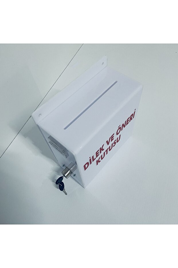 Plexiglass Wish & Suggestion Box (white) - 5